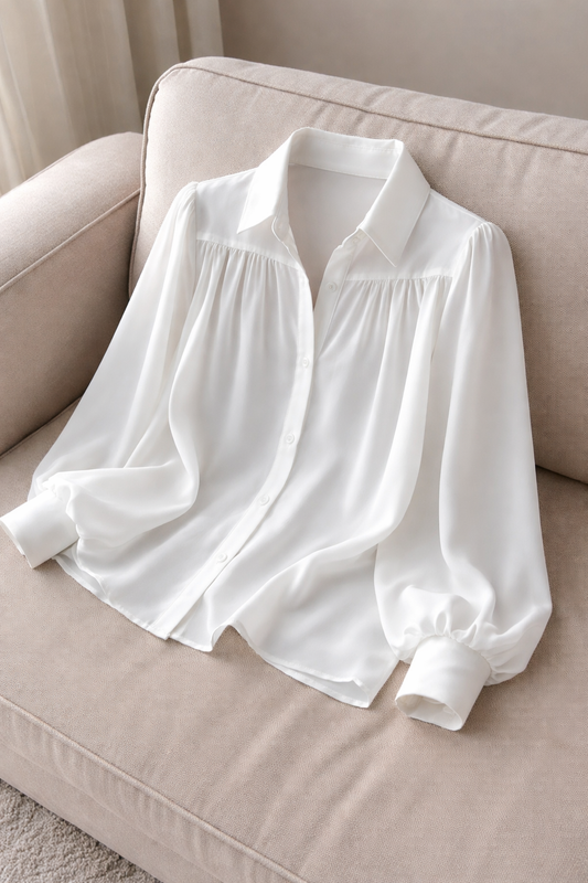 EVELYN- Blusa de manga larga cómoda y elegante